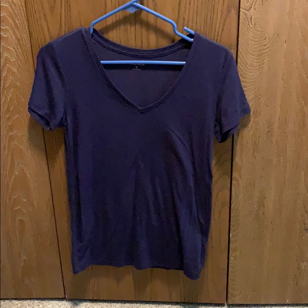 Mudd Dark Purple V-neck T-shirt